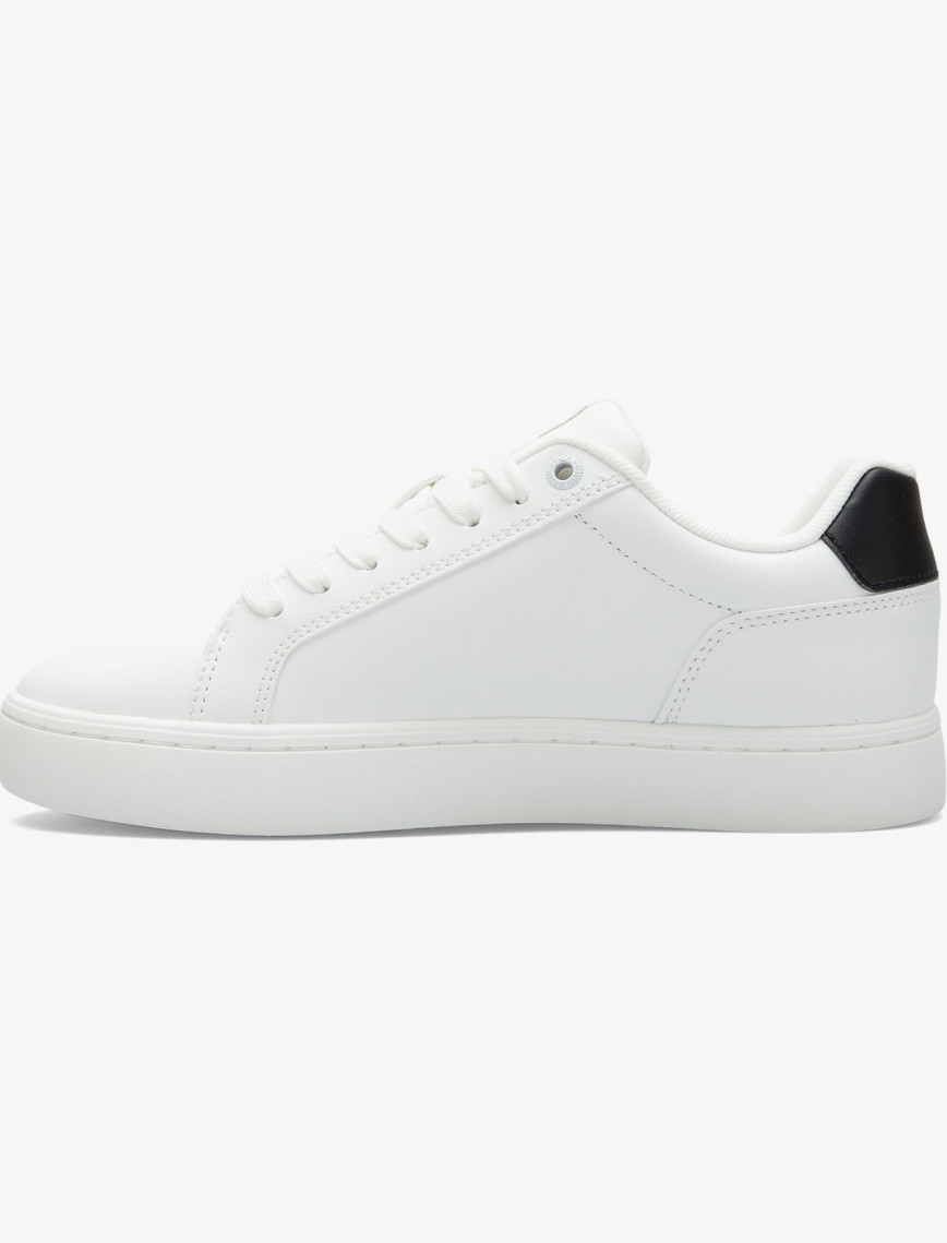 Calvin Klein Classic Cupsole Mono Kadın Beyaz Sneaker Calvin Klein Classic Cupsole Mono Kadın Beyaz Sneaker