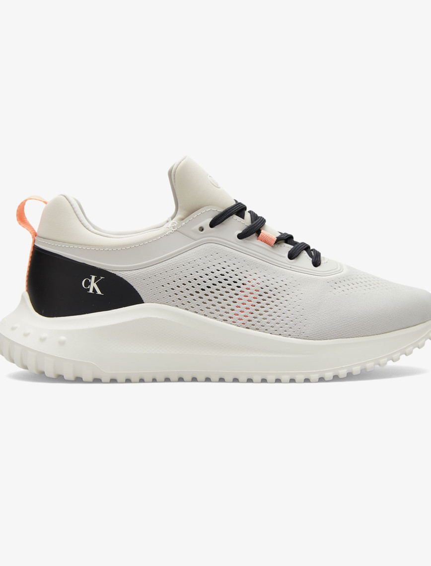 Calvin Klein Eva Runner Sock Tech Mix Kadın Gri Sneaker