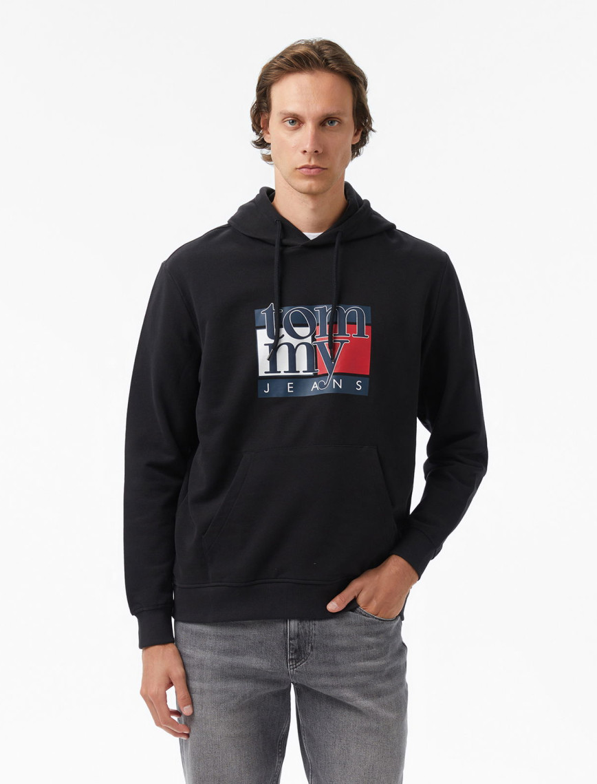 Tommy Hilfiger Dna Twist Flag Erkek Mavi Sweatshirt Tommy Hilfiger Dna Twist Flag Erkek Mavi Sweatshirt
