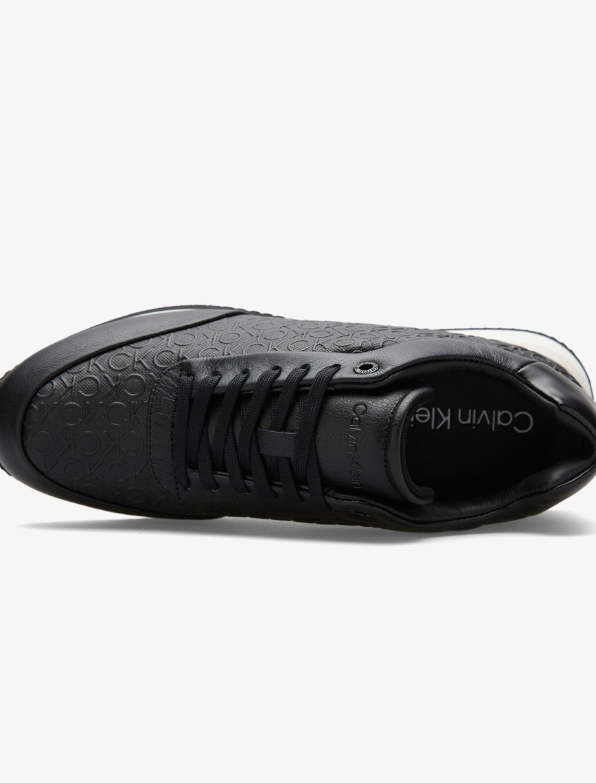 Calvin Klein Runner Lace Up Mono Kadın Siyah Sneaker Calvin Klein Runner Lace Up Mono Kadın Siyah Sneaker