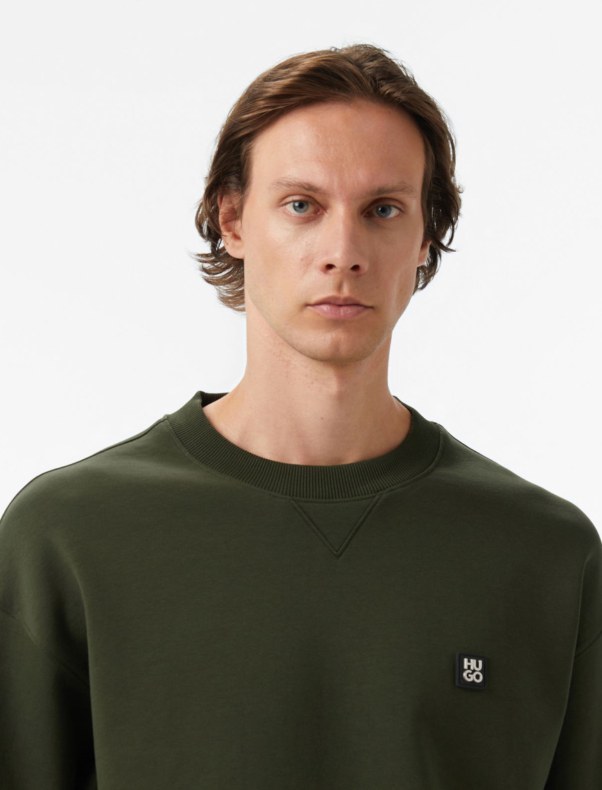 Hugo Dargencrew Erkek Koyu Yeşil Sweatshirt Hugo Dargencrew Erkek Koyu Yeşil Sweatshirt
