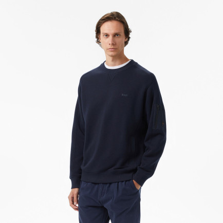 Boss Erkek Koyu Mavi Sweatshirt Boss Erkek Koyu Mavi Sweatshirt