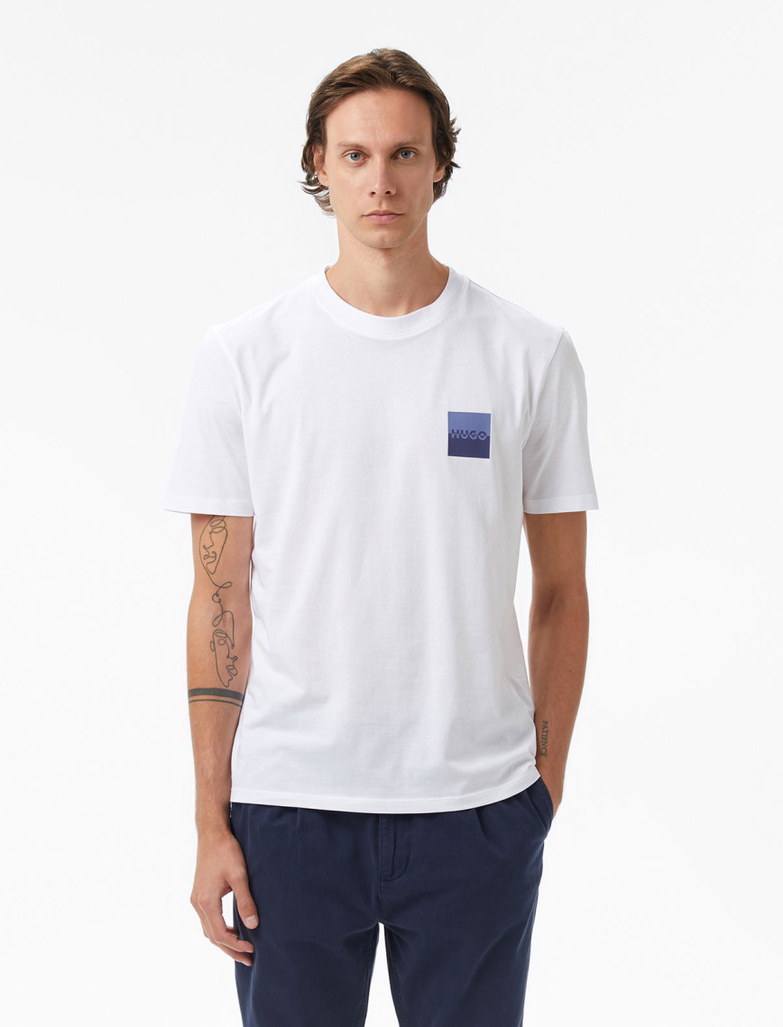 Hugo Dapusi Erkek Beyaz T-Shirt Hugo Dapusi Erkek Beyaz T-Shirt