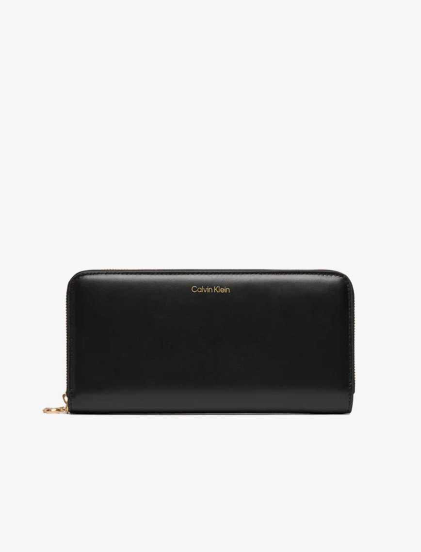 Calvin Klein Large Zip Around Kadın Siyah Cüzdan Calvin Klein Large Zip Around Kadın Siyah Cüzdan