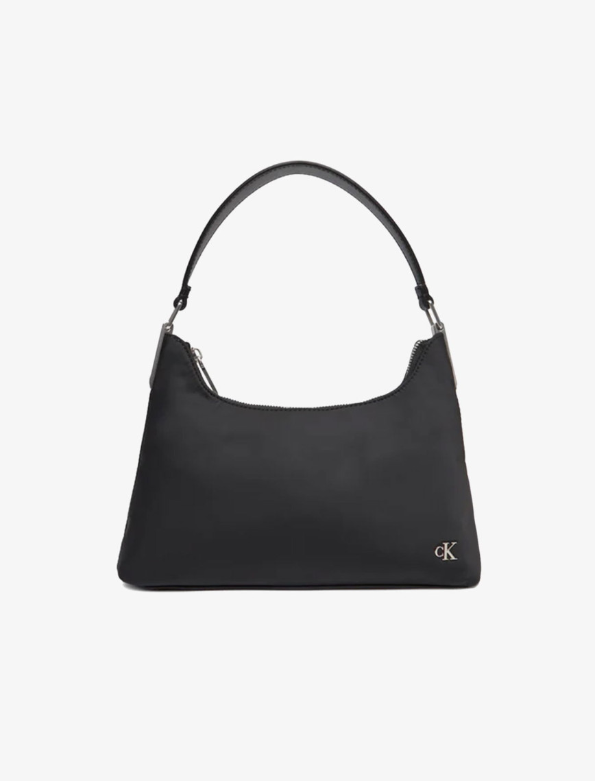 Calvin Klein Satin Nylon Small Shoulder Kadın Siyah El Çantası Calvin Klein Satin Nylon Small Shoulder Kadın Siyah El Çantası