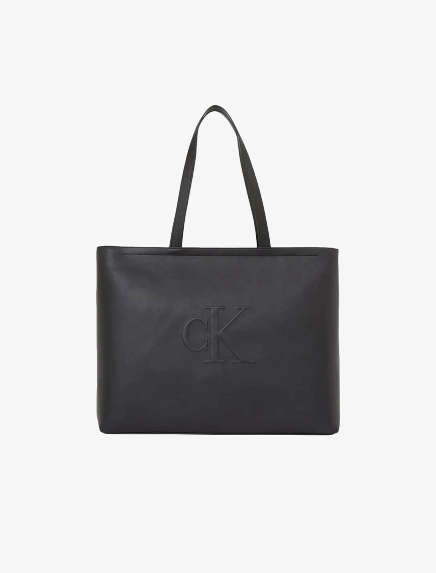 Calvin Klein Sculpted Slim Tote Kadın Siyah Çanta Calvin Klein Sculpted Slim Tote Kadın Siyah Çanta