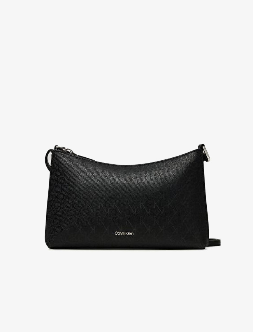 Calvin Klein Must Conv Logo Strap Kadın Siyah El Çantası Calvin Klein Must Conv Logo Strap Kadın Siyah El Çantası
