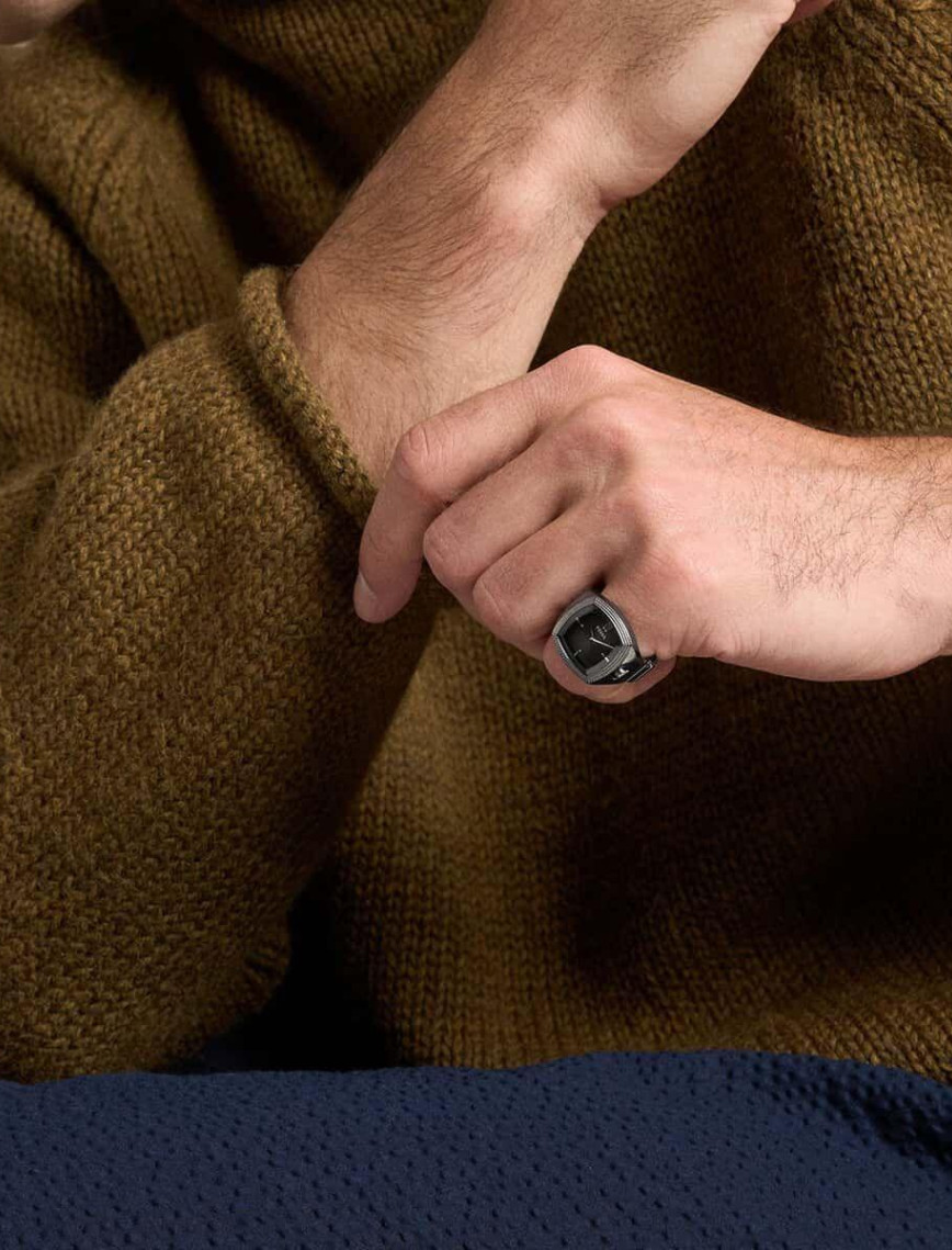 Fossil FLE1212 Nick Jonas x Fossil Machine Luxe Grey Vignette Yüzük Saat Fossil FLE1212 Nick Jonas x Fossil Machine Luxe Grey Vignette Yüzük Saat