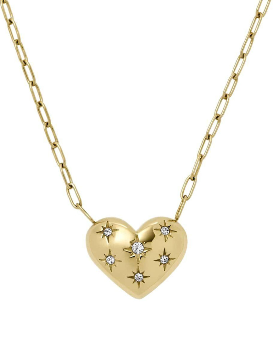 Fossil JF04856-710 Kalpli Kadın Kolye Fossil JF04856-710 Kalpli Kadın Kolye