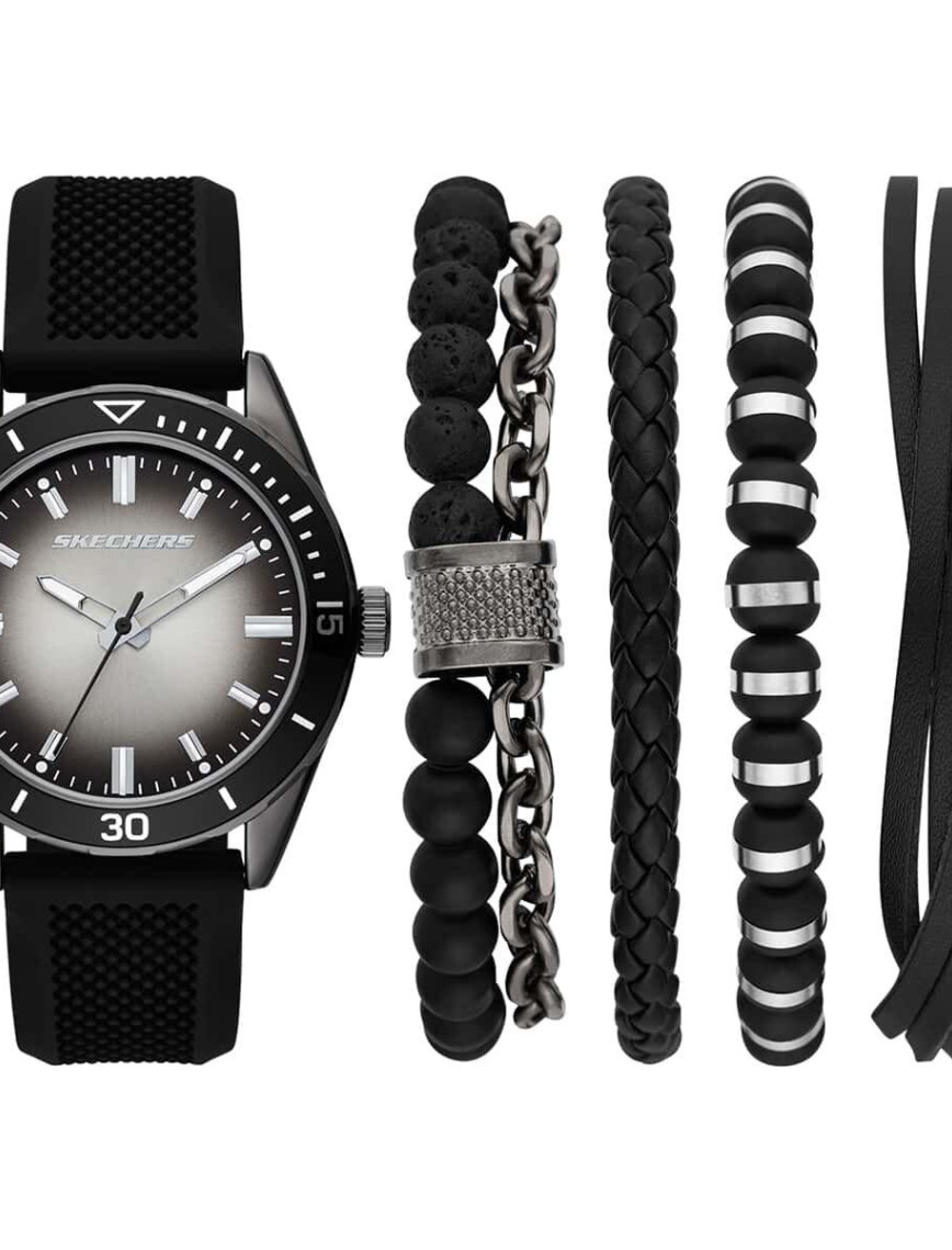 Skechers SR9124 Erkek Kol Saati ve Bileklik Seti Skechers SR9124 Erkek Kol Saati ve Bileklik Seti