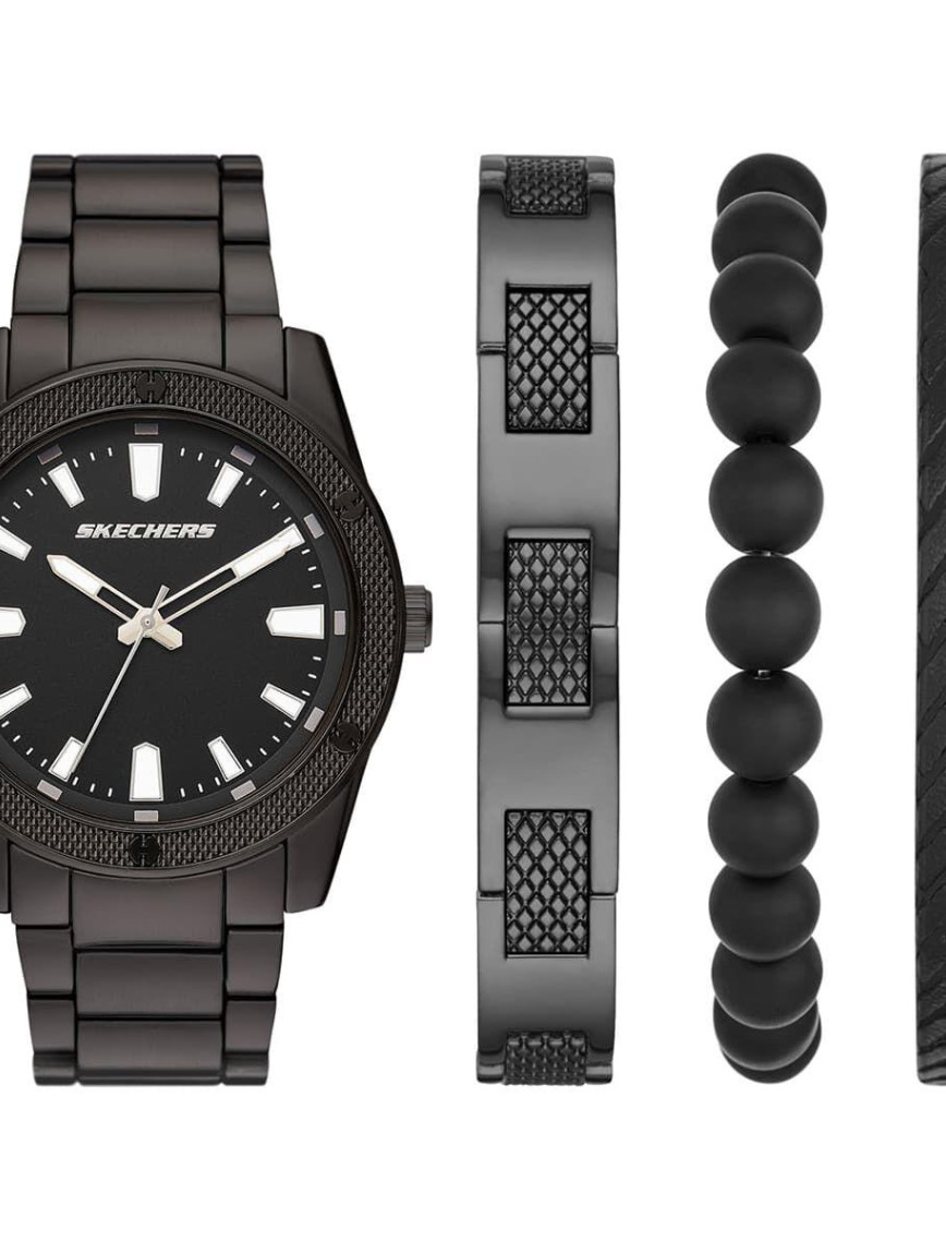 Skechers SR9078 Erkek Kol Saati ve Bileklik Seti Skechers SR9078 Erkek Kol Saati ve Bileklik Seti