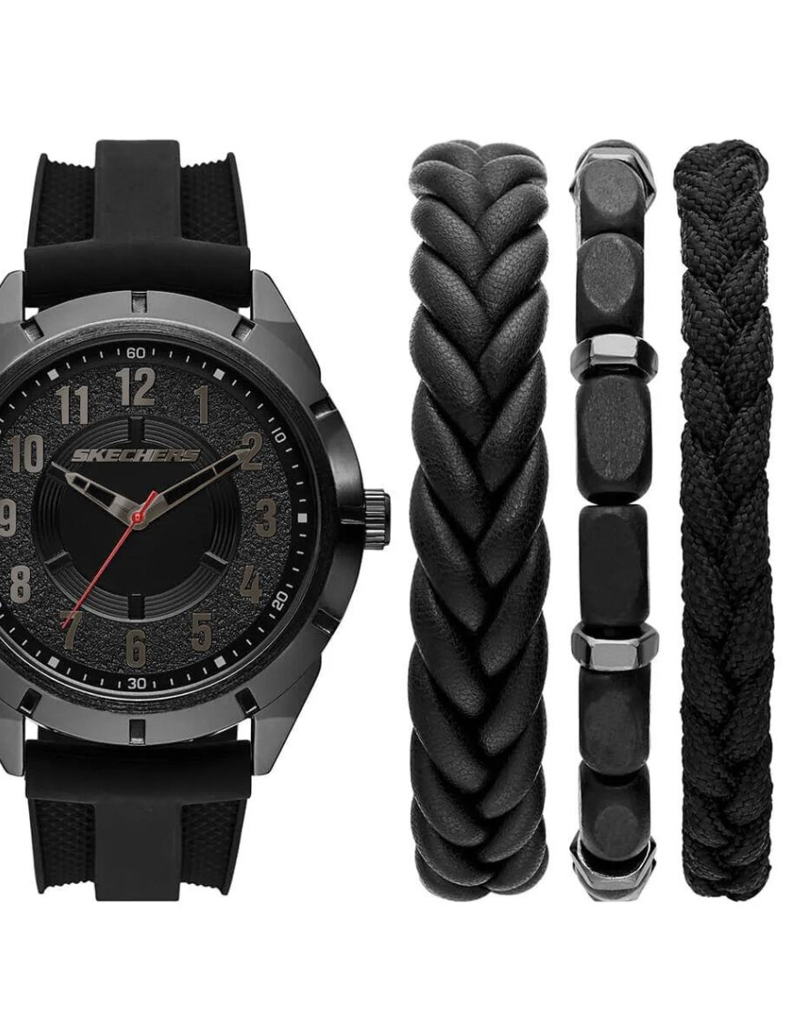 Skechers SR9120 Erkek Kol Saati ve Bileklik Seti Skechers SR9120 Erkek Kol Saati ve Bileklik Seti