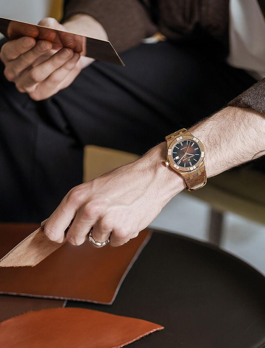 Maurice Lacroix ML-AI6008BRZ01730-3 Erkek Kol Saati Maurice Lacroix ML-AI6008BRZ01730-3 Erkek Kol Saati