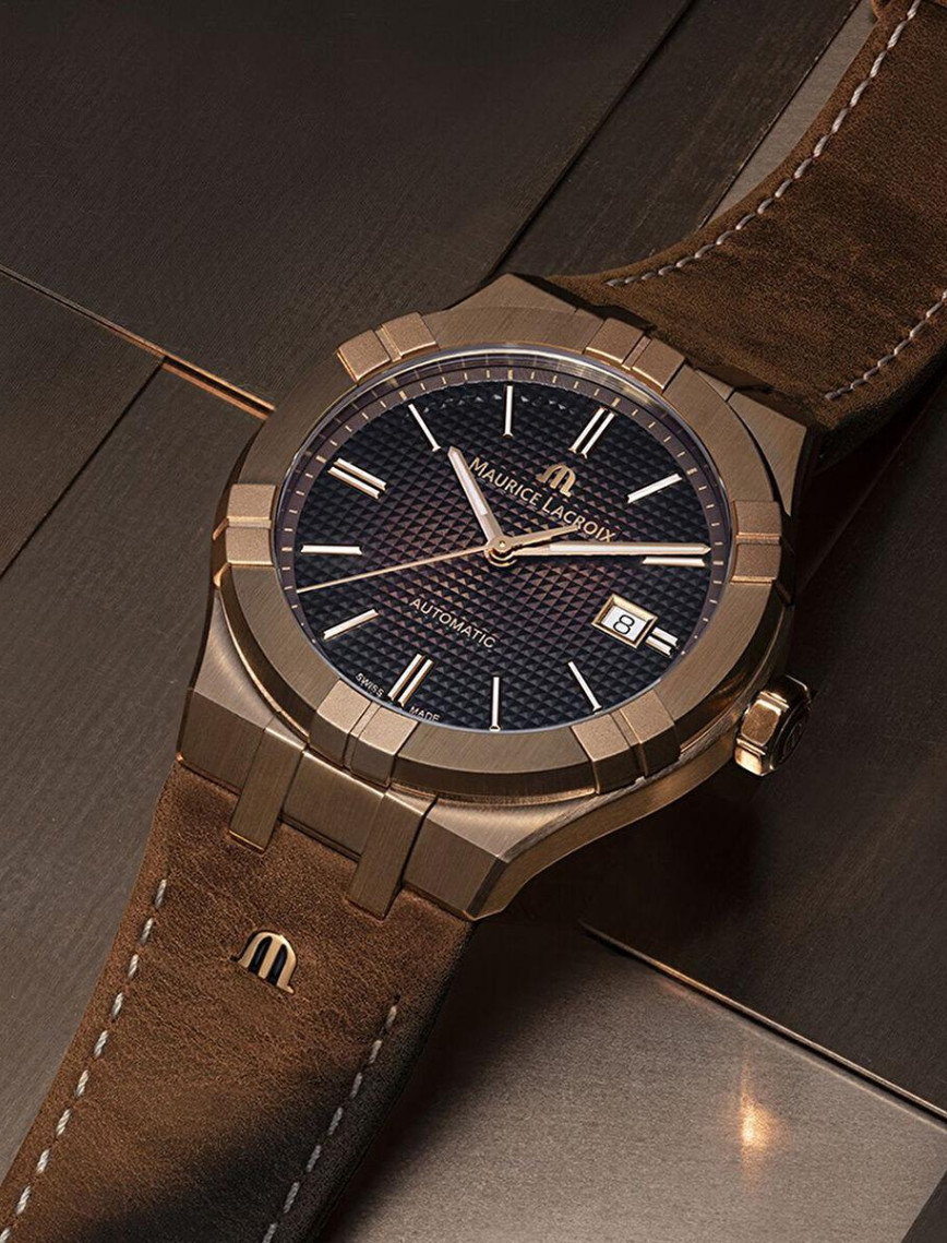 Maurice Lacroix ML-AI6008BRZ01730-3 Erkek Kol Saati Maurice Lacroix ML-AI6008BRZ01730-3 Erkek Kol Saati