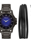RELIC RL-ZR97009 Pırlantalı Erkek Kol Saati ve Bileklik Seti