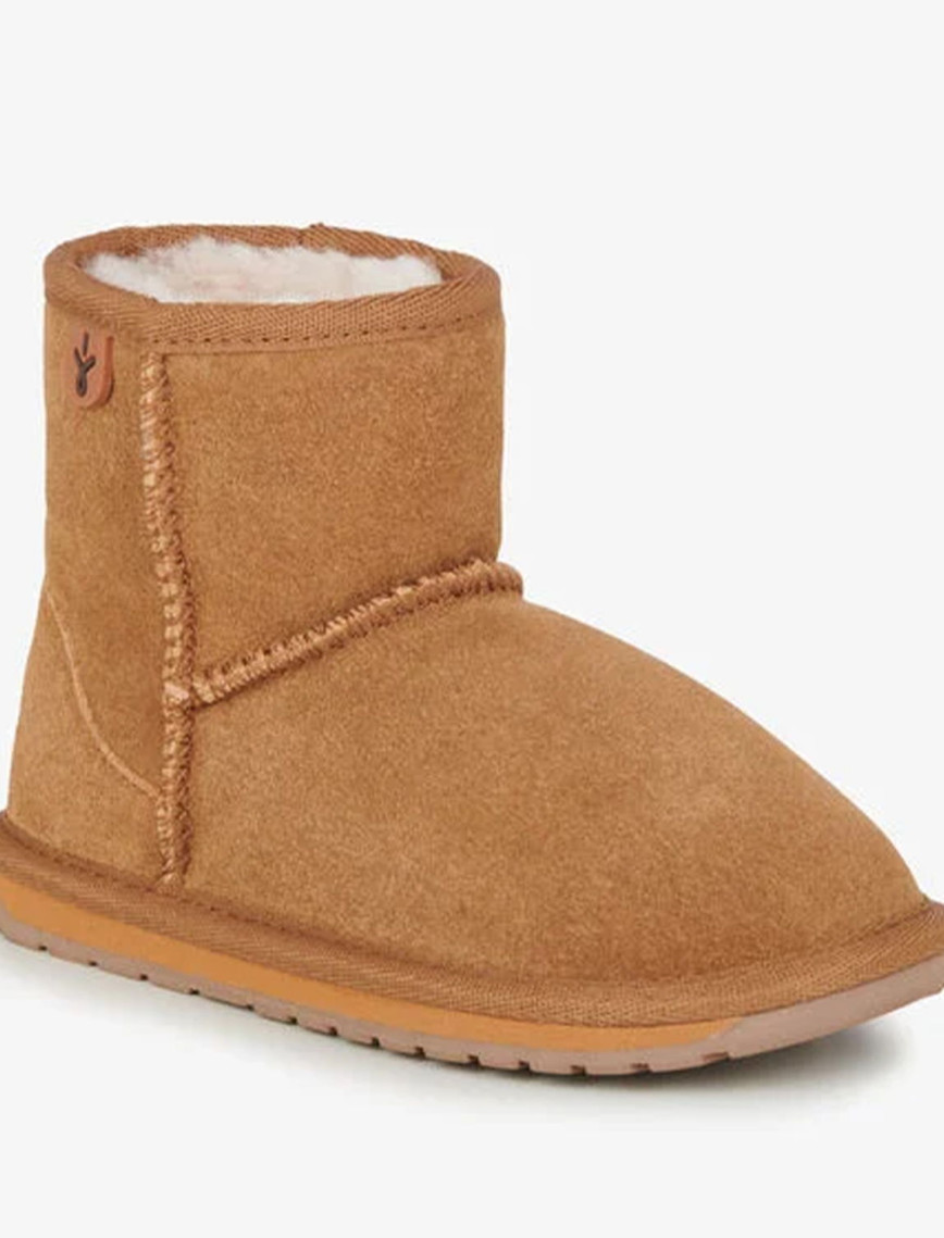 Emu Australia Wallaby Mini Unisex Çocuk Siyah Bot Emu Australia Wallaby Mini Unisex Çocuk Siyah Bot