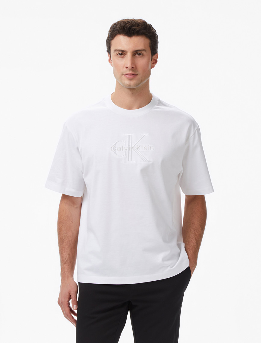 Calvin Klein Low Erkek Bej T-Shirt Calvin Klein Low Erkek Bej T-Shirt