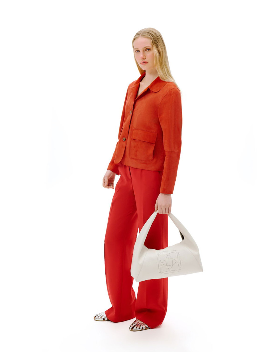 Limited Edition Kadın Kırmızı Süet Kısa Ceket Limited Edition Kadın Kırmızı Süet Kısa Ceket