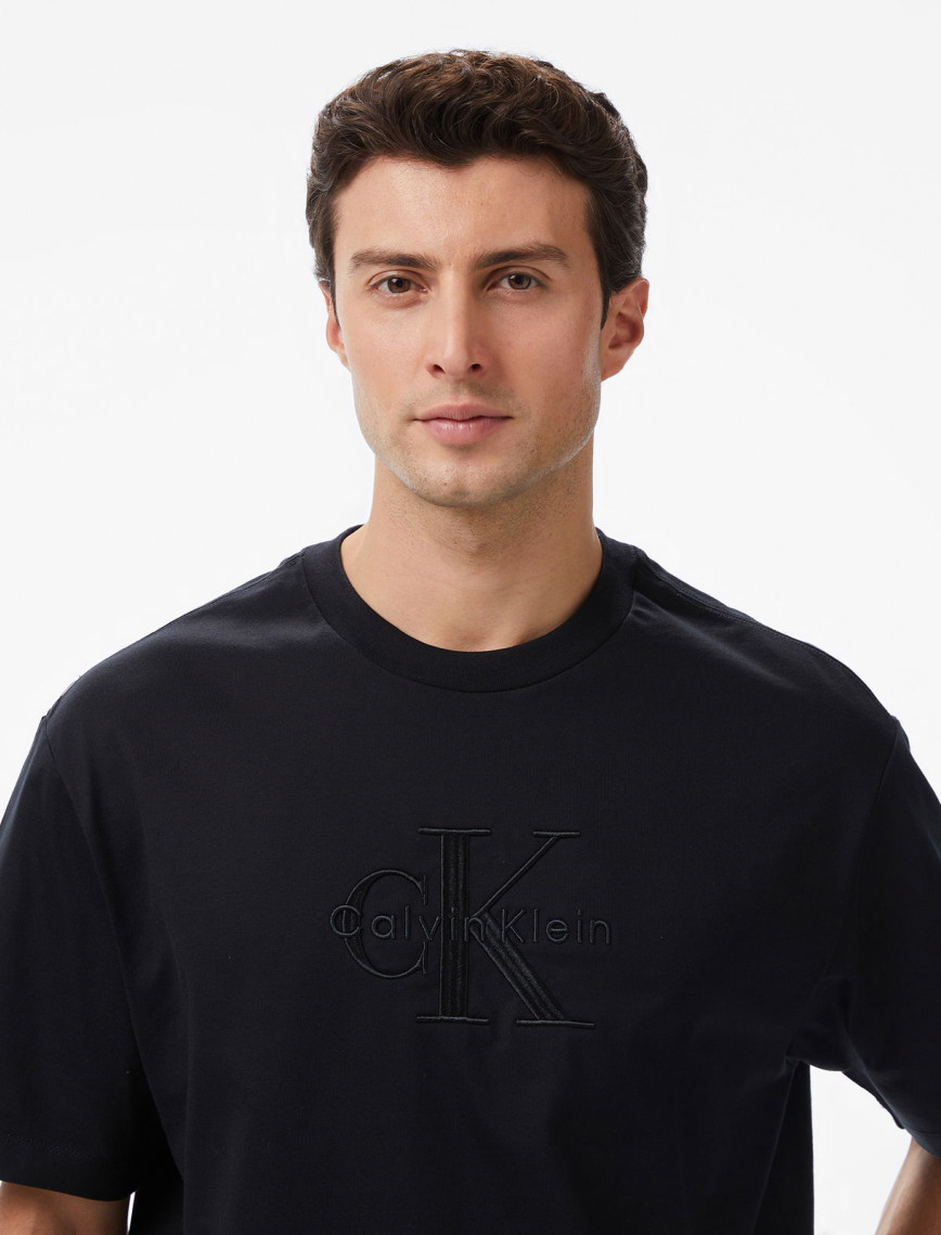 Calvin Klein Jersey Erkek Siyah T-Shirt Calvin Klein Jersey Erkek Siyah T-Shirt