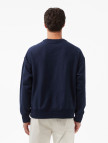 Calvin Klein Premium Terry Monogram Erkek Mavi Sweatshirt