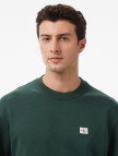 Calvin Klein Terry Badge Erkek Yeşil Sweatshirt