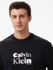 Calvin Klein Terry Bold Graph Erkek Siyah Sweatshirt