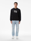 Calvin Klein Terry Bold Graph Erkek Siyah Sweatshirt