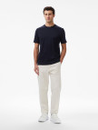 Tommy Hilfiger Mercerised Cotton Erkek Mavi T-Shirt Tommy Hilfiger Mercerised Cotton Erkek Mavi T-Shirt