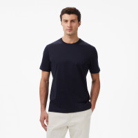 Tommy Hilfiger Mercerised Cotton Erkek Mavi T-Shirt Tommy Hilfiger Mercerised Cotton Erkek Mavi T-Shirt
