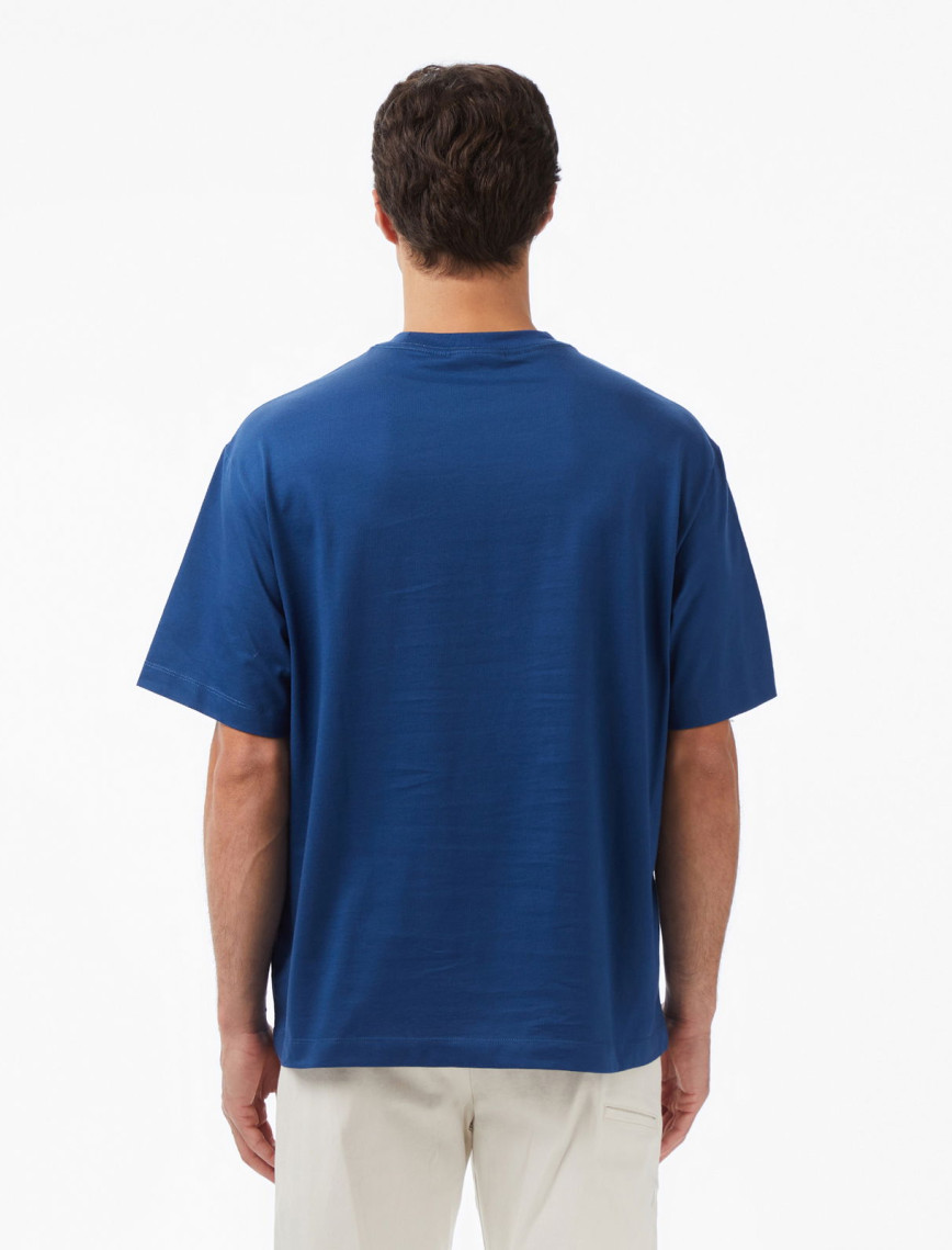 Calvin Klein Jersey Erkek Mavi T-Shirt Calvin Klein Jersey Erkek Mavi T-Shirt