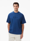 Calvin Klein Jersey Erkek Mavi T-Shirt Calvin Klein Jersey Erkek Mavi T-Shirt