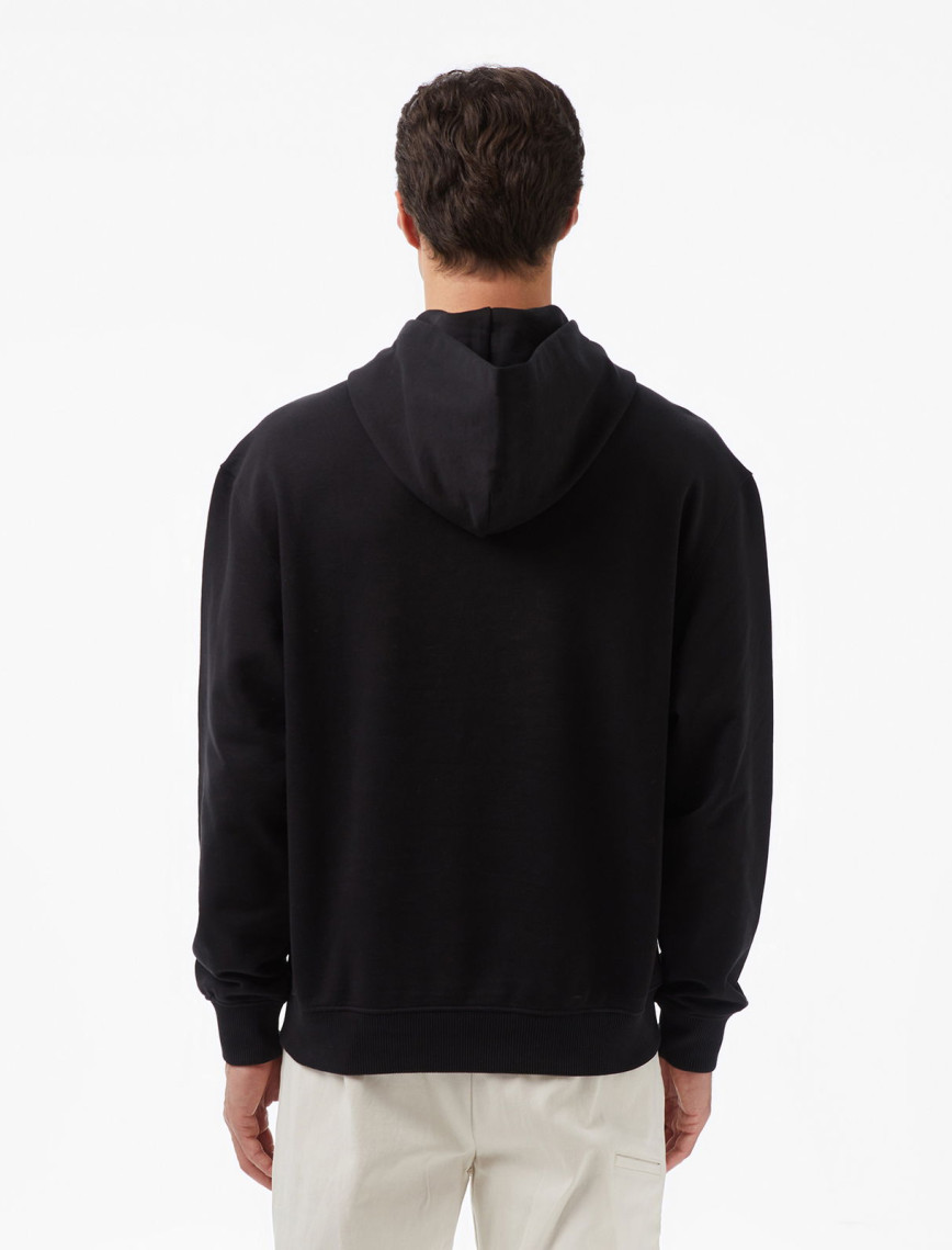 Calvin Klein Standard Logo Terry Erkek Siyah Sweatshirt Calvin Klein Standard Logo Terry Erkek Siyah Sweatshirt