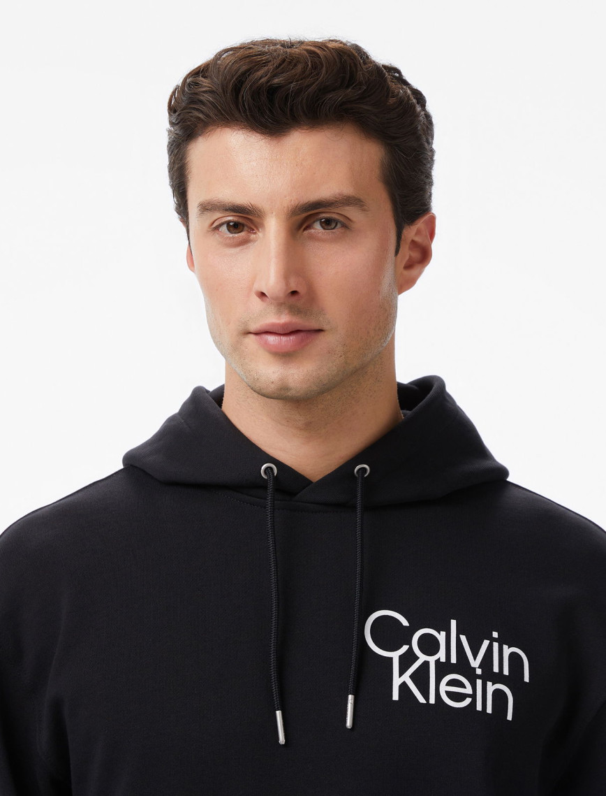 Calvin Klein Terry Graphic Erkek Siyah Sweatshirt Calvin Klein Terry Graphic Erkek Siyah Sweatshirt
