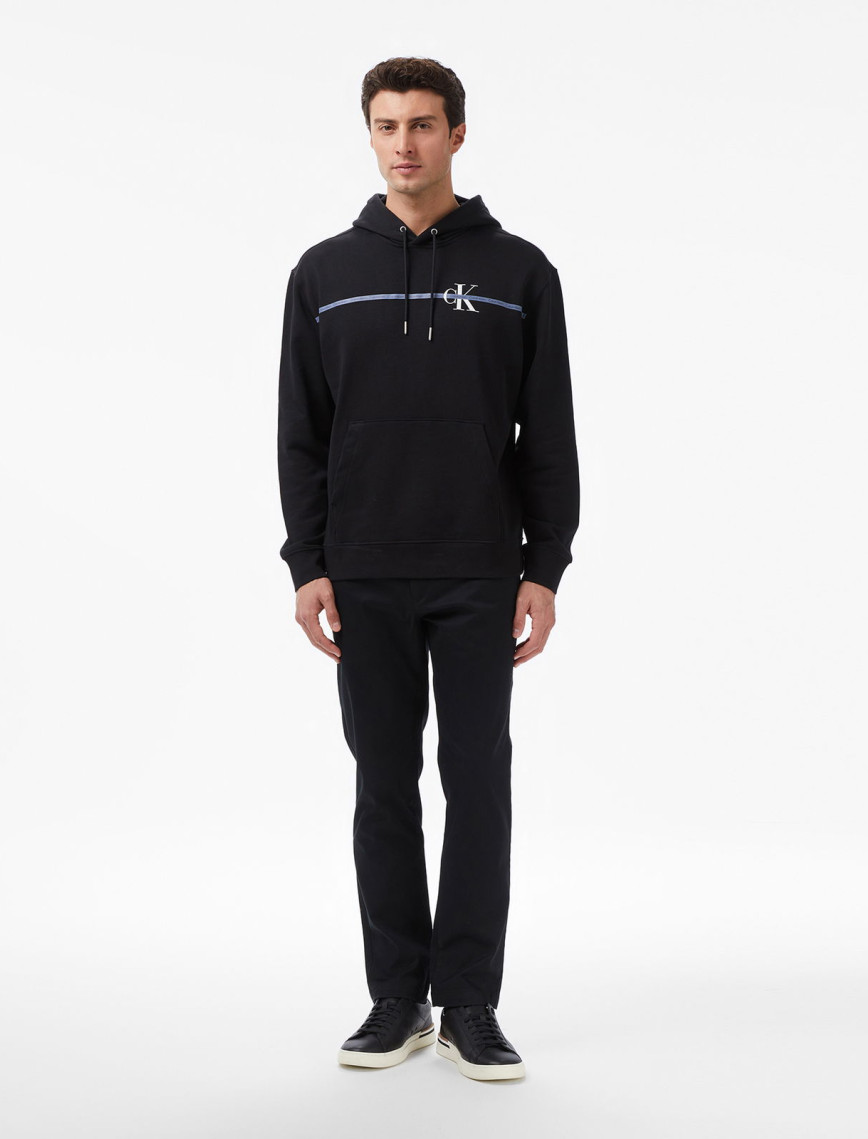 Calvin Klein Terry Graphic Erkek Siyah Sweatshirt