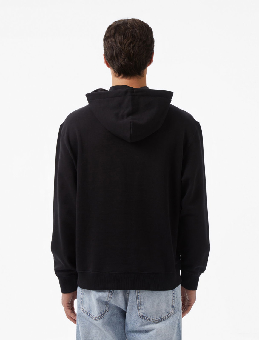 Calvin Klein Terry Badge Erkek Siyah Sweatshirt Calvin Klein Terry Badge Erkek Siyah Sweatshirt