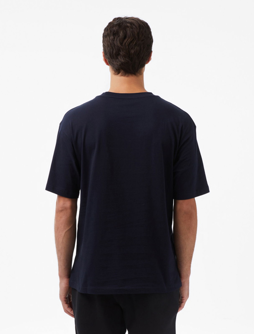 Tommy Hilfiger Logo Erkek Mavi T-Shirt Tommy Hilfiger Logo Erkek Mavi T-Shirt