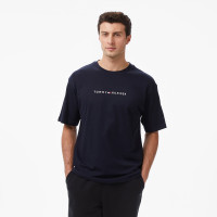 Tommy Hilfiger Logo Erkek Mavi T-Shirt Tommy Hilfiger Logo Erkek Mavi T-Shirt