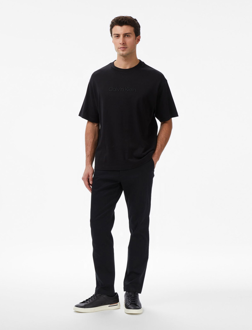 Calvin Klein Slim Cotton Stretch Chino Trouse Erkek Siyah Pantolon Calvin Klein Slim Cotton Stretch Chino Trouse Erkek Siyah Pantolon