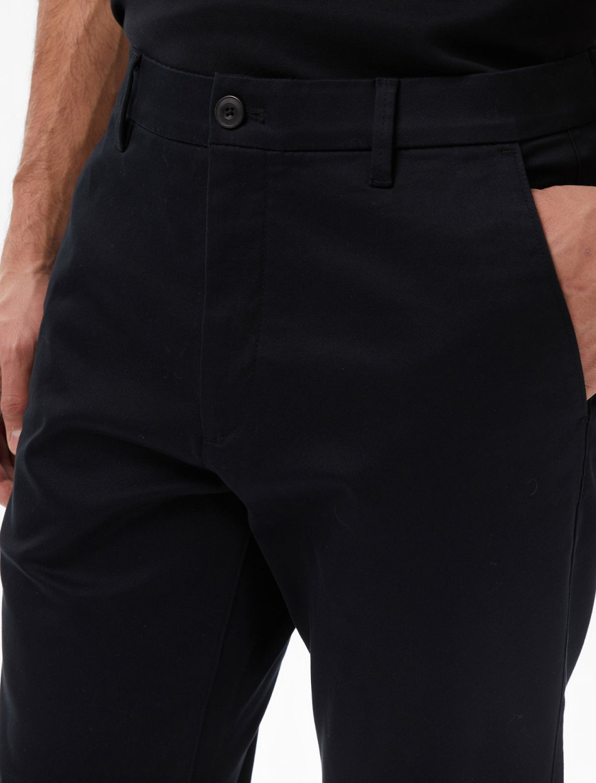 Calvin Klein Slim Cotton Stretch Chino Trouse Erkek Siyah Pantolon Calvin Klein Slim Cotton Stretch Chino Trouse Erkek Siyah Pantolon