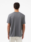 Calvin Klein Supima Chest Crewneck Erkek Gri T-Shirt