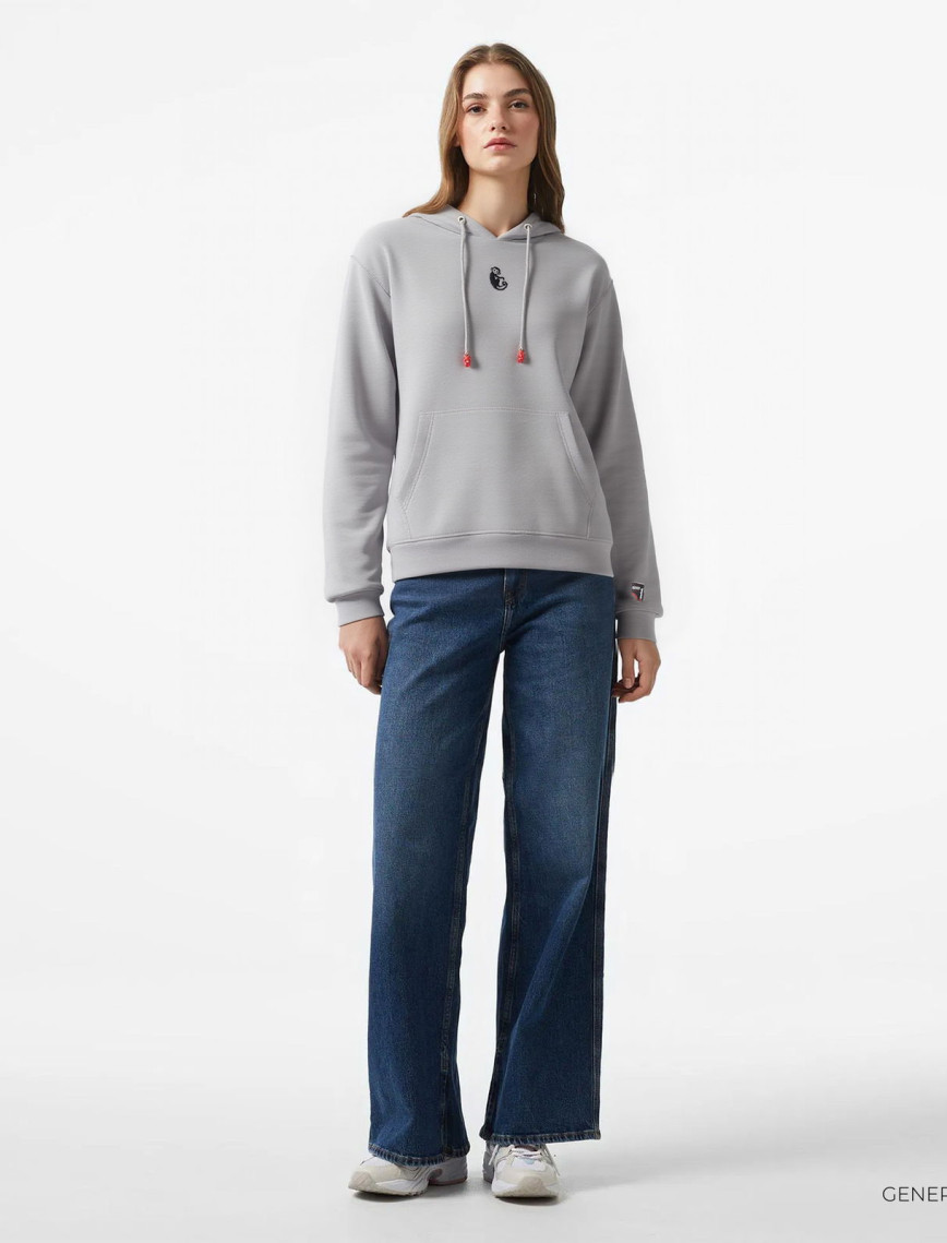 UNITED4 x Monkey Project We Are Family Unisex Gri Sweatshirt UNITED4 x Monkey Project We Are Family Unisex Gri Sweatshirt