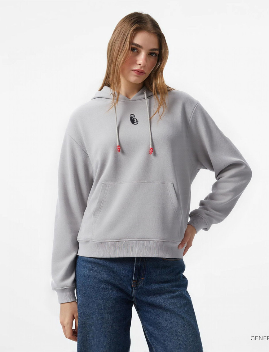 UNITED4 x Monkey Project We Are Family Unisex Gri Sweatshirt UNITED4 x Monkey Project We Are Family Unisex Gri Sweatshirt