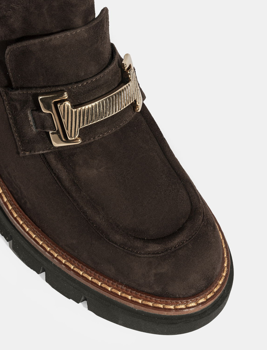 Luca Grossi Kadın Kahve Toka Detaylı Süet Chelsea Bot Luca Grossi Kadın Kahve Toka Detaylı Süet Chelsea Bot