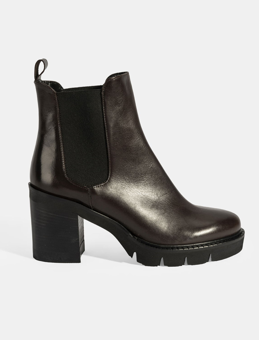 Luca Grossi Kadın Kahve Kalın Topuklu Deri Chelsea Bot Luca Grossi Kadın Kahve Kalın Topuklu Deri Chelsea Bot