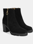 Luca Grossi Kadın Siyah Fermuarlı Kalın Topuklu Süet Bot Luca Grossi Kadın Siyah Fermuarlı Kalın Topuklu Süet Bot
