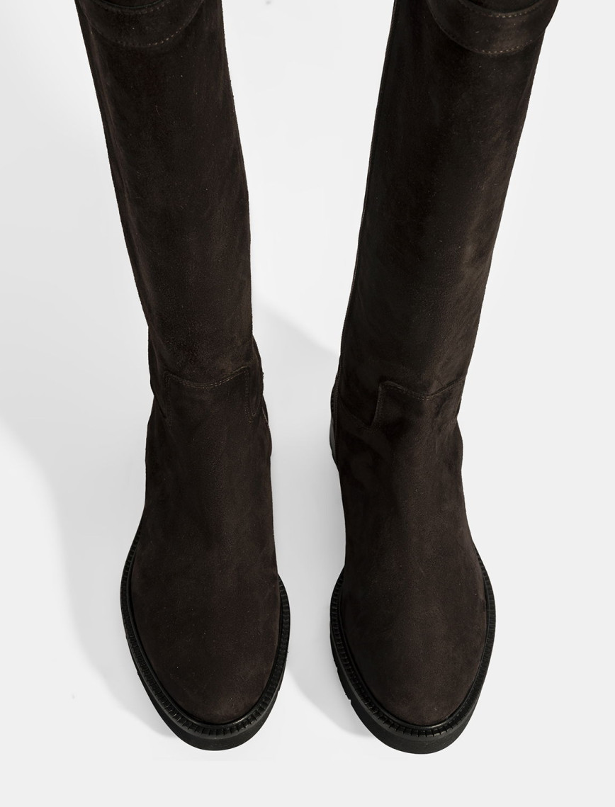 Luca Grossi Kadın Kahve Metal Kilit Detaylı Süet Çizme Luca Grossi Kadın Kahve Metal Kilit Detaylı Süet Çizme