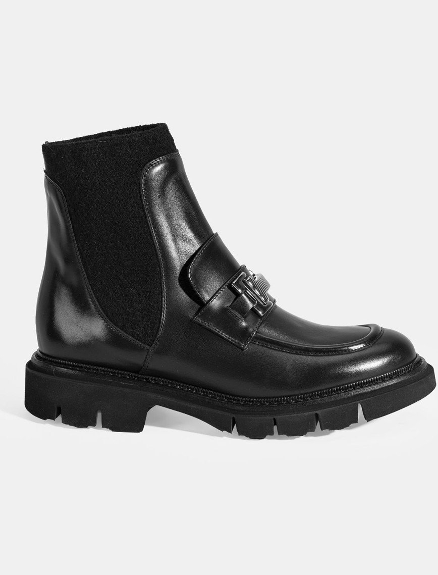 Luca Grossi Kadın Siyah Toka Detaylı Deri Chelsea Bot Luca Grossi Kadın Siyah Toka Detaylı Deri Chelsea Bot