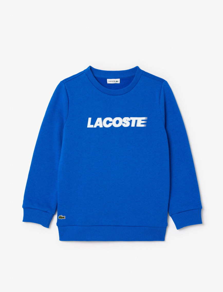 Lacoste Erkek Çocuk Baskılı Mavi Sweatshirt Lacoste Erkek Çocuk Baskılı Mavi Sweatshirt