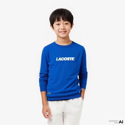 Lacoste Erkek Çocuk Baskılı Mavi Sweatshirt Lacoste Erkek Çocuk Baskılı Mavi Sweatshirt