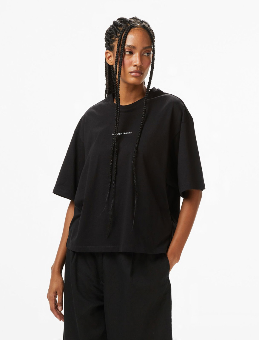 Les Benjamins Kadın Siyah T-Shirt Les Benjamins Kadın Siyah T-Shirt